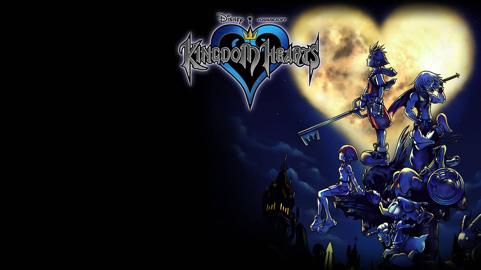 Skrini ya Kufunga ya Nembo ya Kingdom Heart Picha ya Ukuta