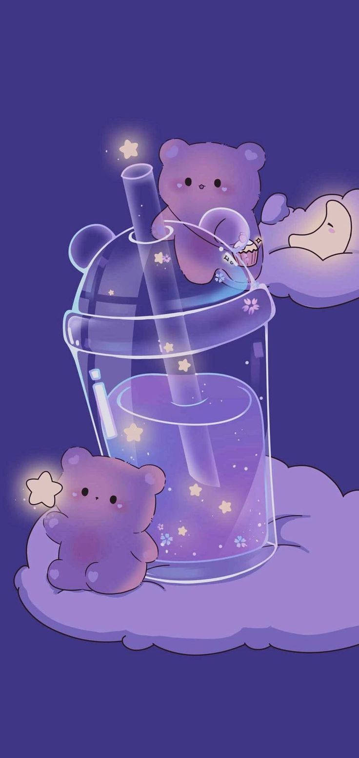 Skrini ya Simu ya Purple ya Kupendeza ya iPhone Picha ya Ukuta
