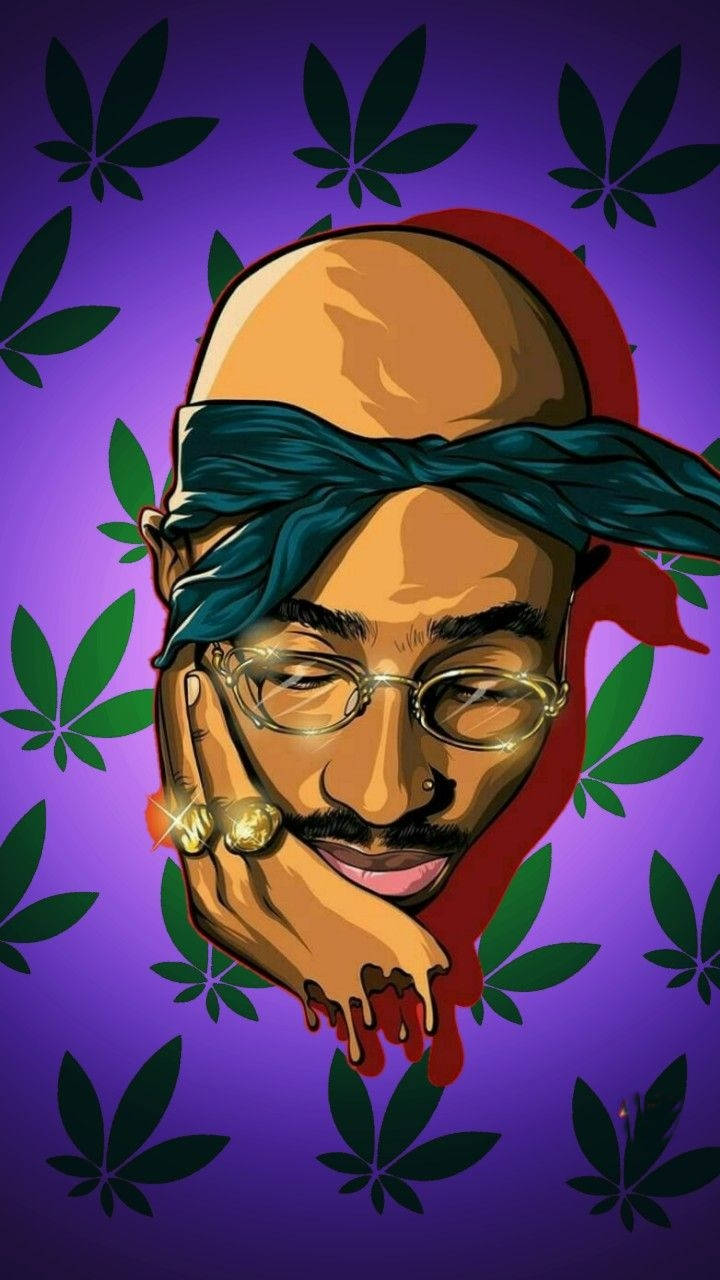 Skrini ya Simu ya Tupac Mzuri Picha ya Ukuta