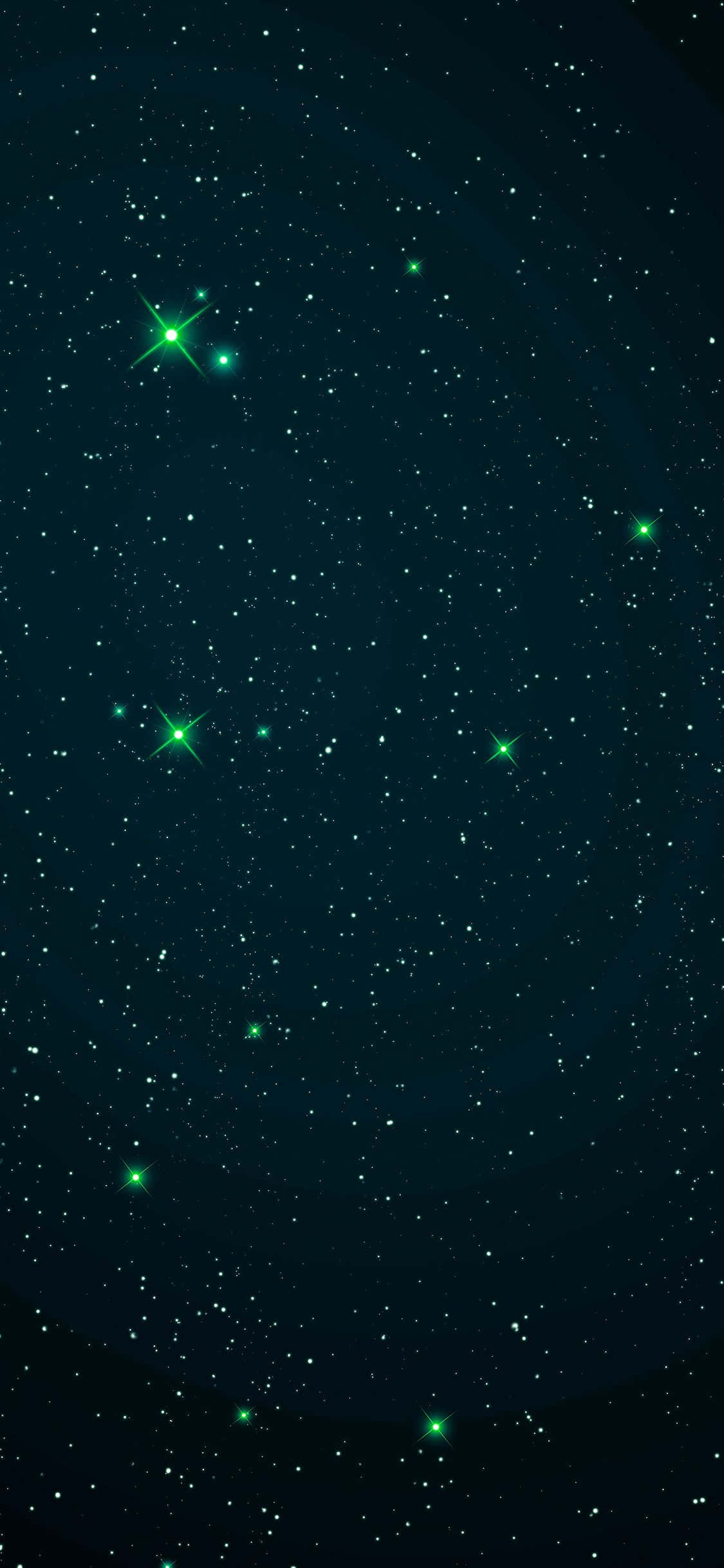Sky Full Of Stars Dark Green iPhone Picha ya Ukuta