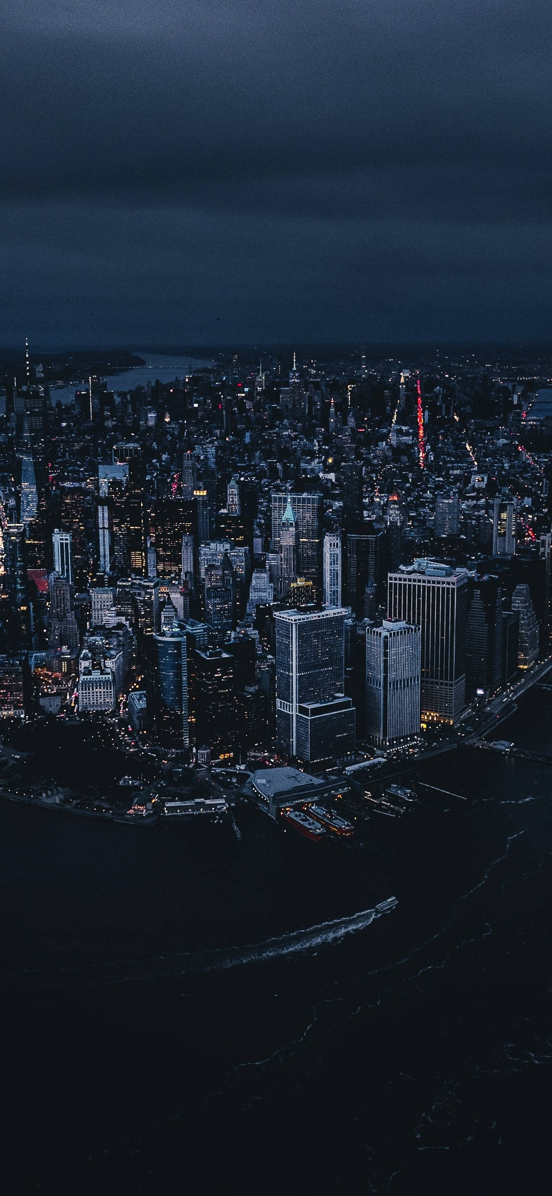 Skyline ya New York City katika utukufu wake Picha ya Ukuta
