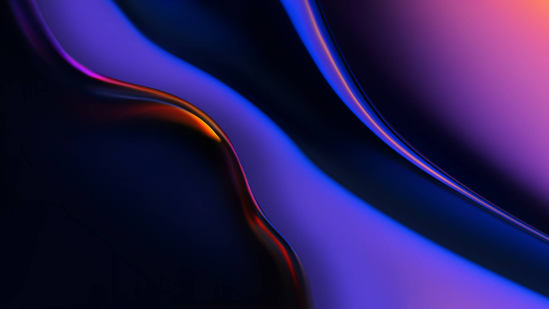 Sleek OnePlus Smartphone on a Blue Violet Background Picha ya Ukuta