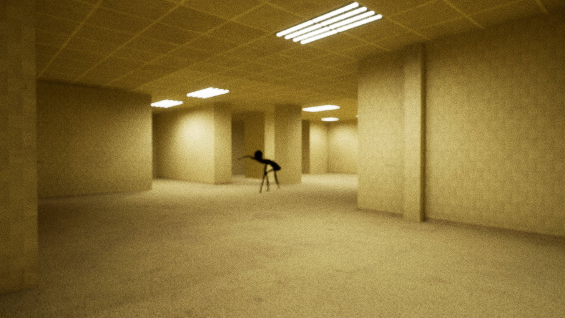 Slenderman wa The Backrooms Picha ya Ukuta