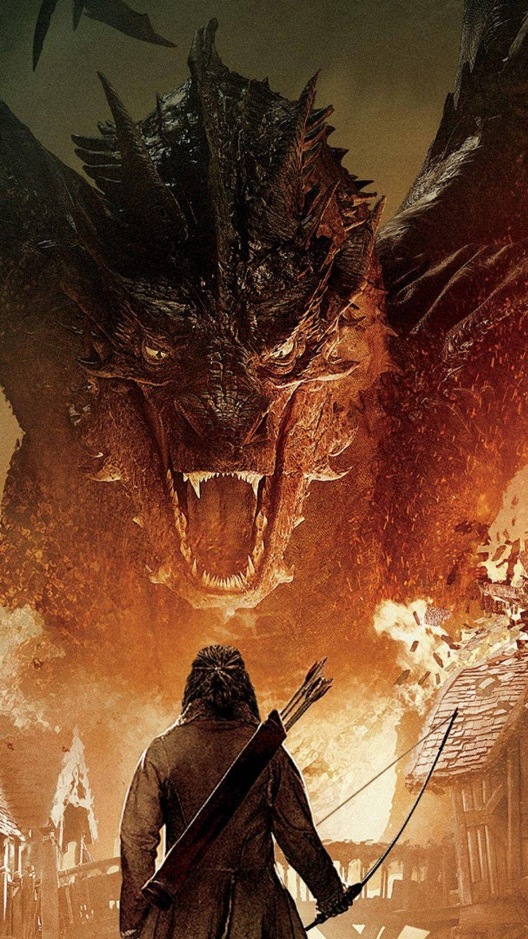 Smaug Joka Kwa Skrini za iPhone Picha ya Ukuta