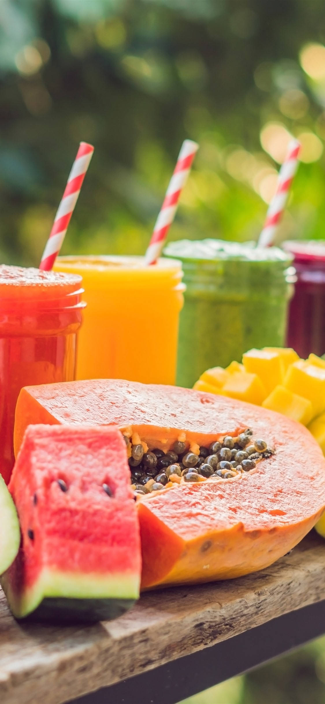 Smoothie With Fruits Picha ya Ukuta