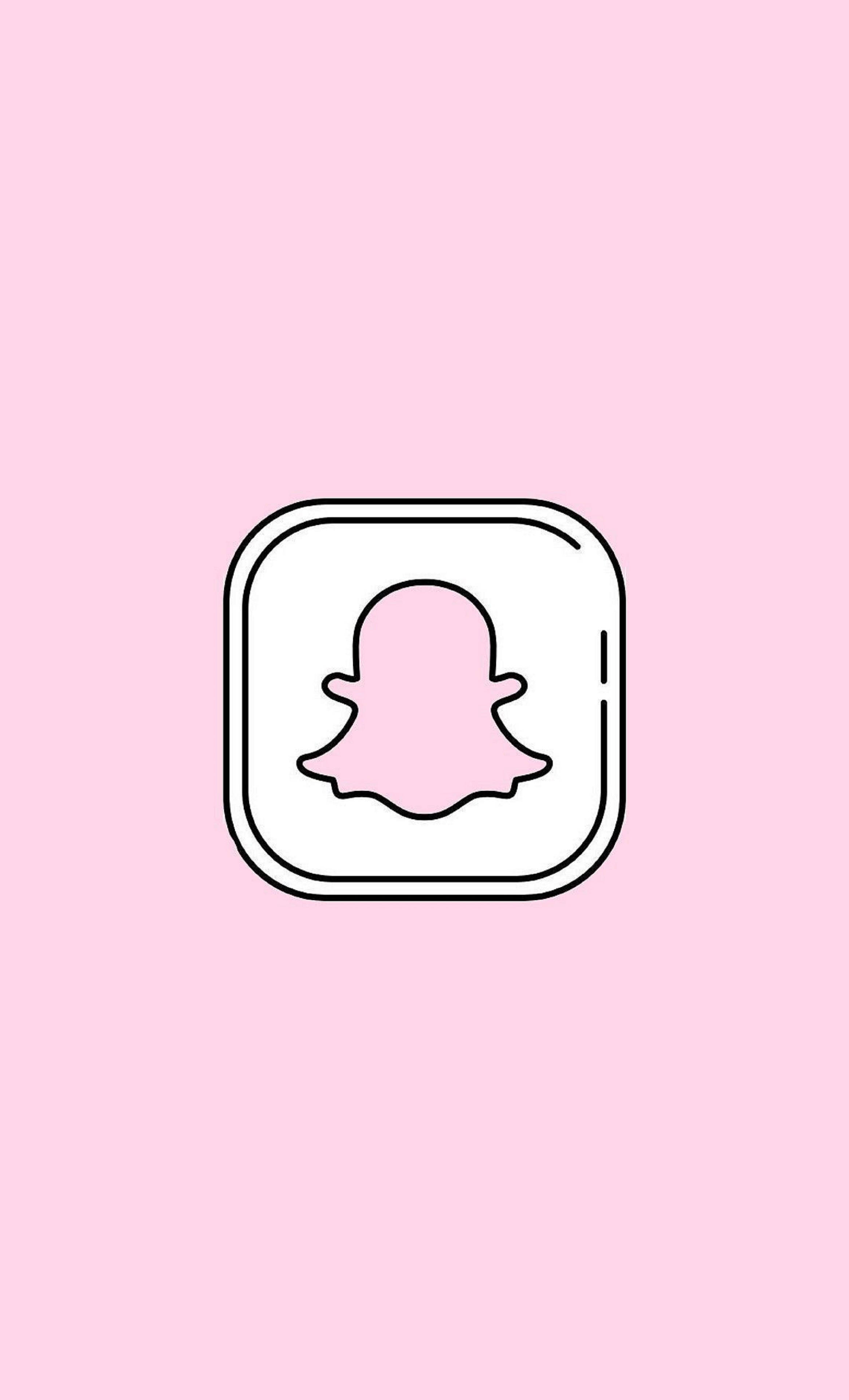 Snapchat Pink Instagram Icon Picha ya Ukuta