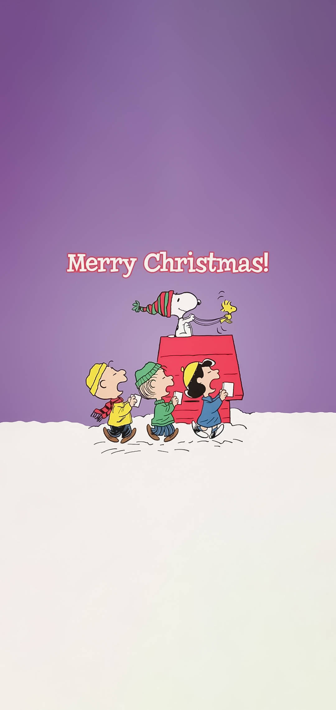 Snoopy Anayeweka Krismasi iPhone Picha ya Ukuta