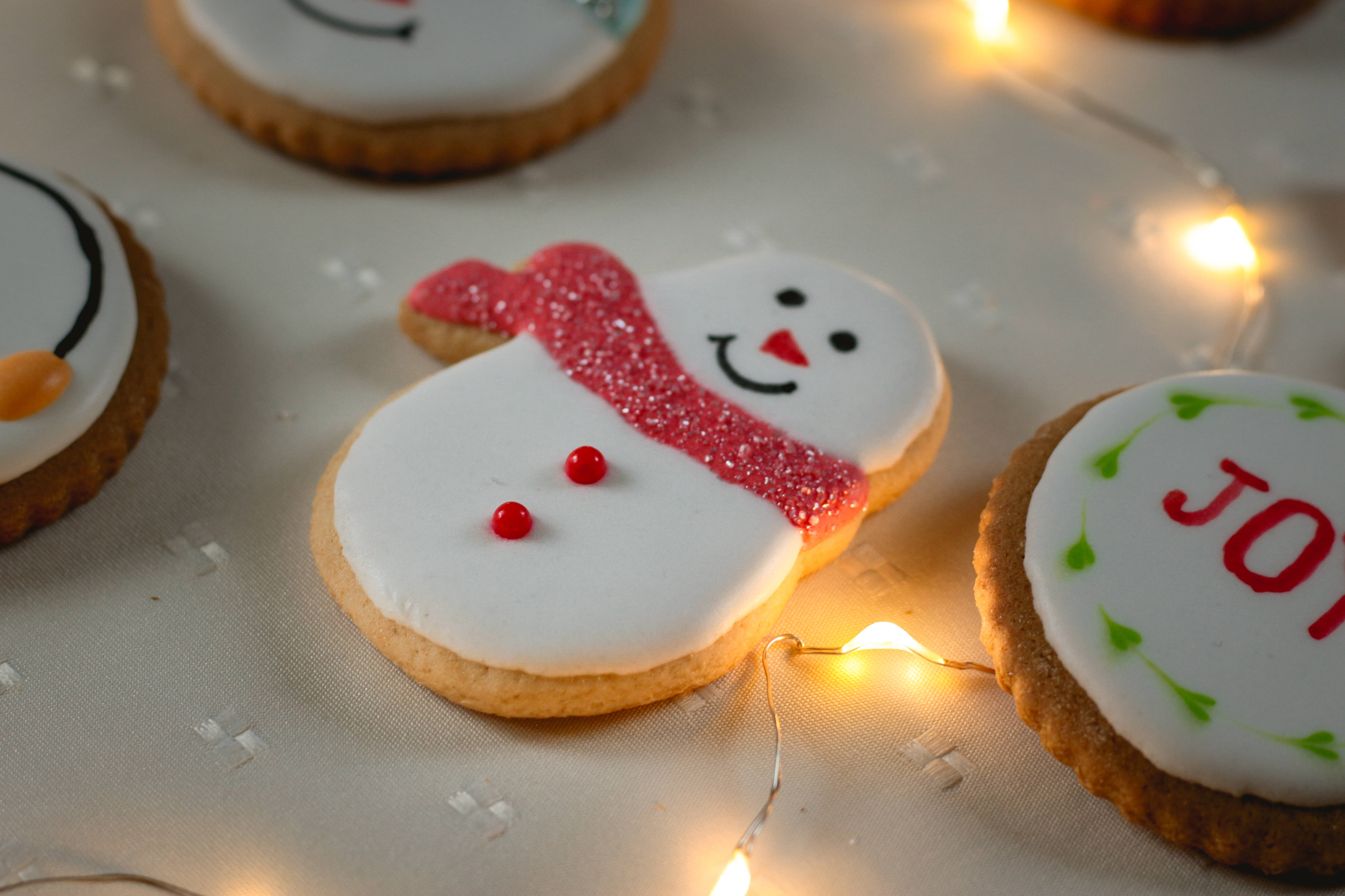 Snowman Gingerbread Picha ya Ukuta