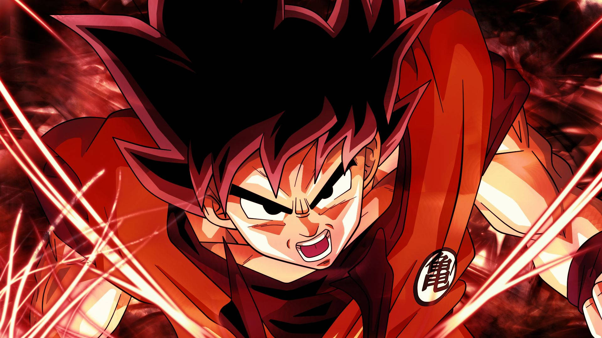 Son Goku katika Hali yake ya Msingi Picha ya Ukuta