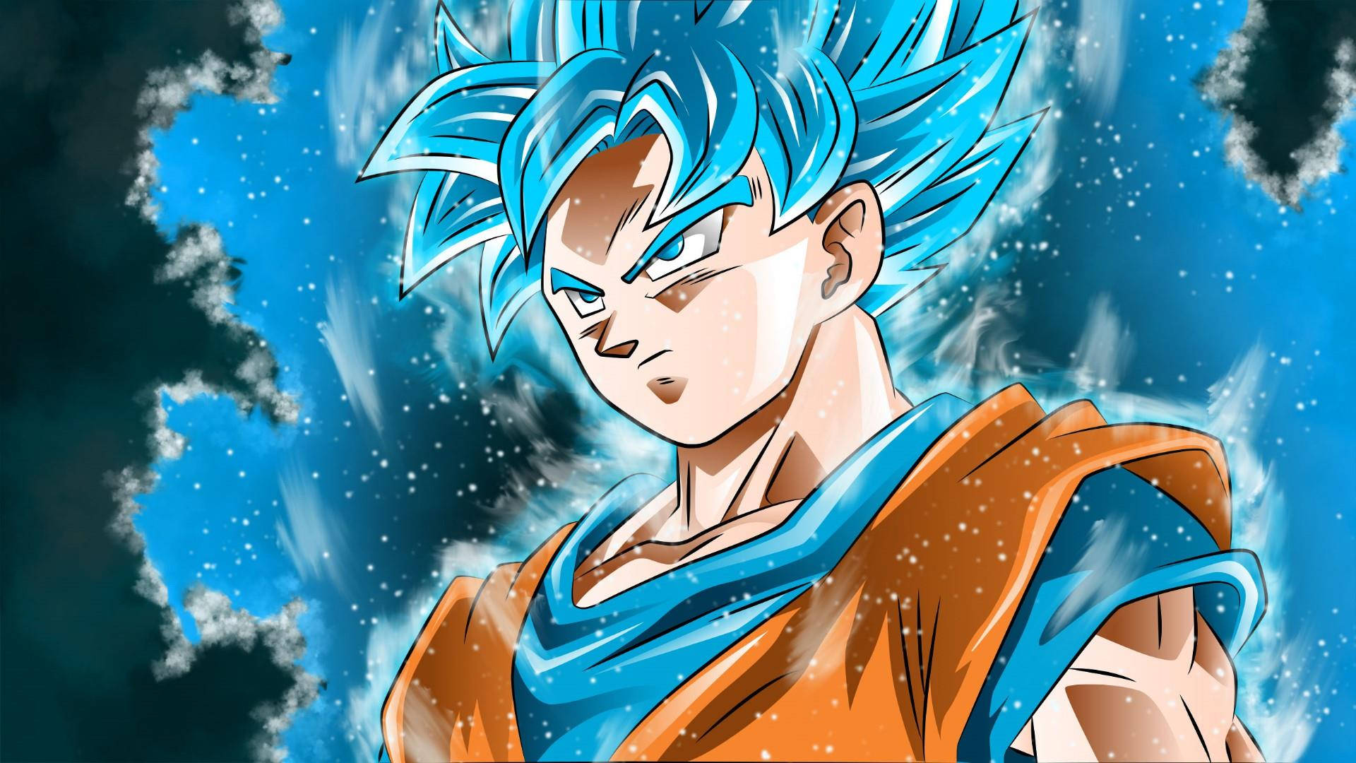 Son Goku wa kawaida katika mkao wa kawaida Picha ya Ukuta