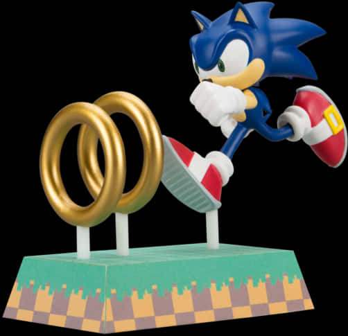 Sonic Akiwa na Pete za Dhahabu Picha ya Ukuta