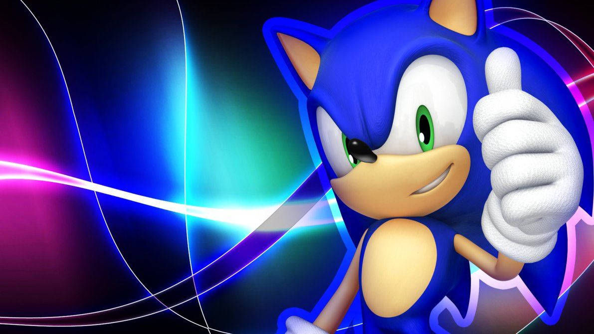 Sonic Mwenye Nguvu Mzuri Picha ya Ukuta