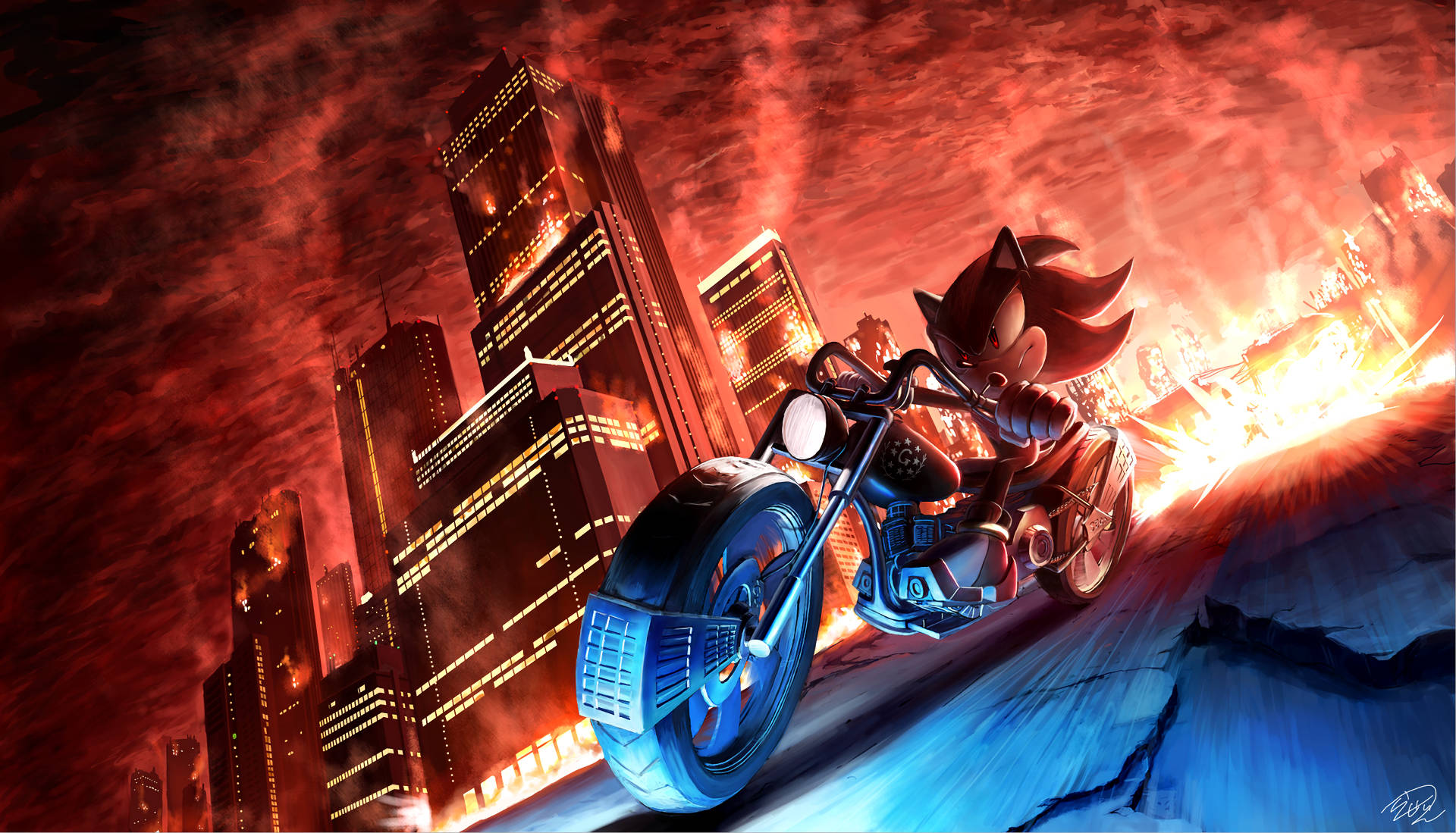 Sonic Shadow The Hedgehog Picha ya Ukuta
