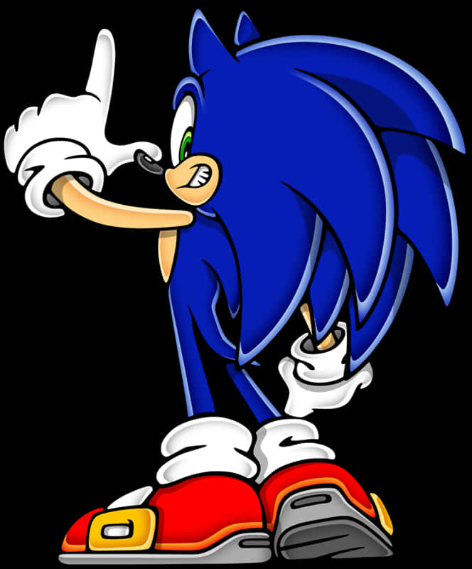 Sonic the Hedgehog Akielekea Juu Picha ya Ukuta