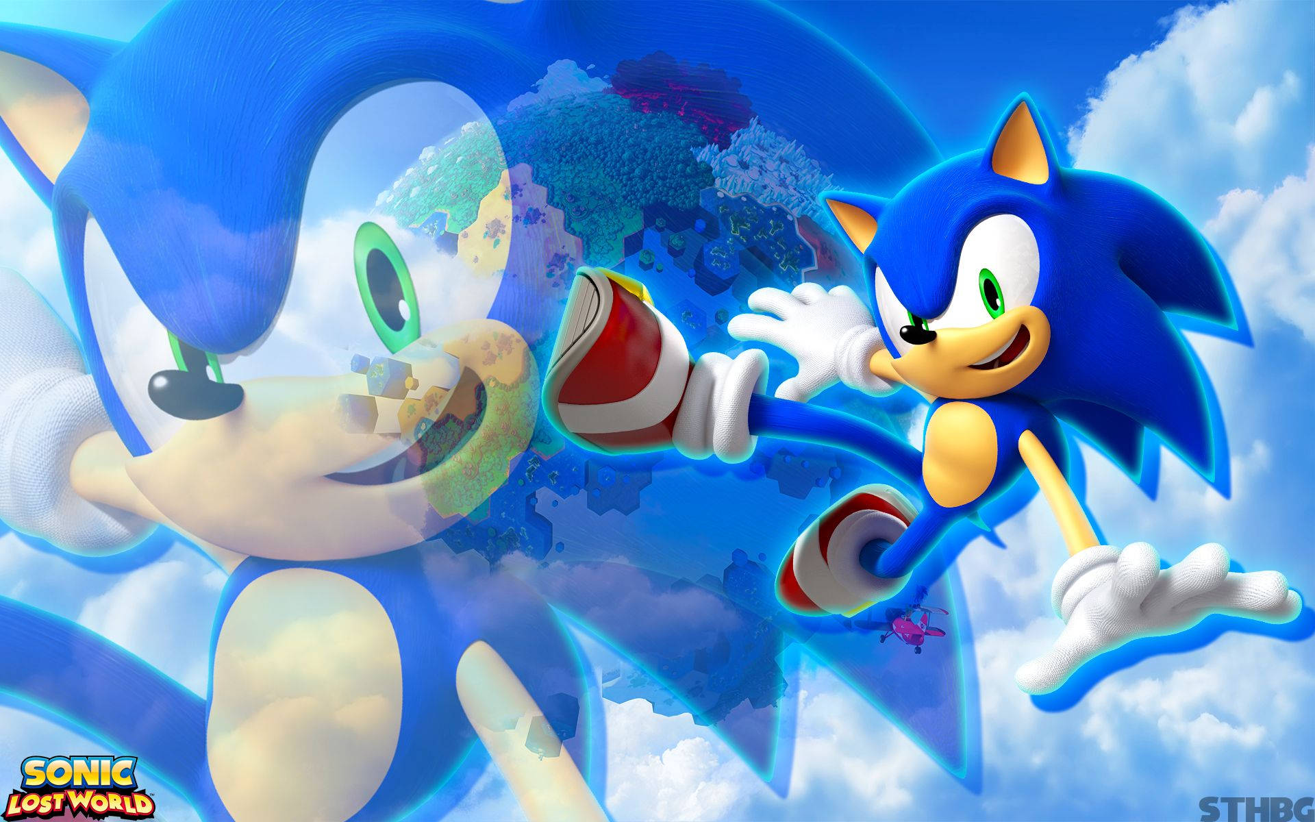 Sonic the Hedgehog Aliyepotea Katika Ulimwengu wa Kichawi Picha ya Ukuta