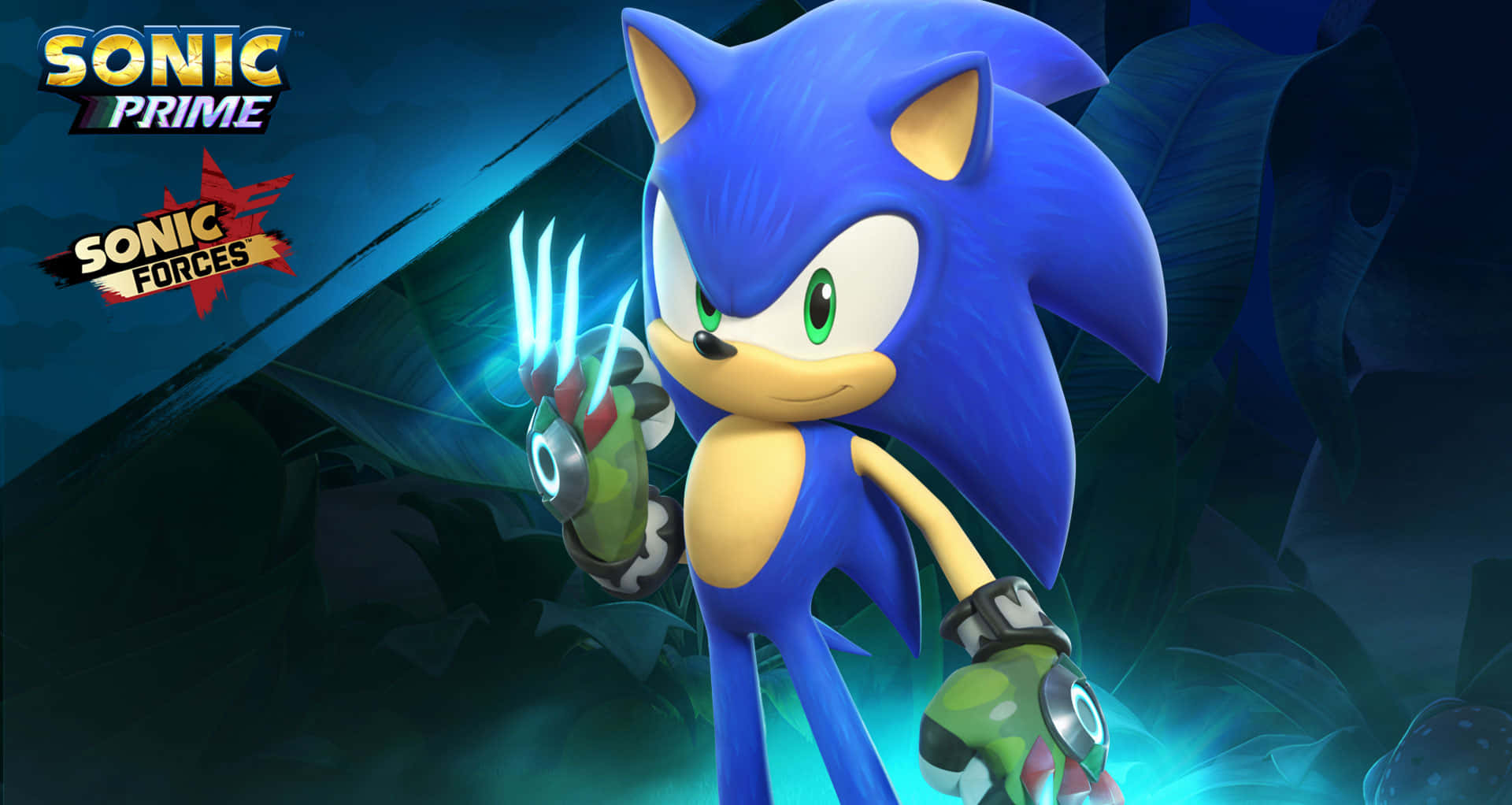 sonic the hedgehog katika mwanga wa bluu Picha ya Ukuta