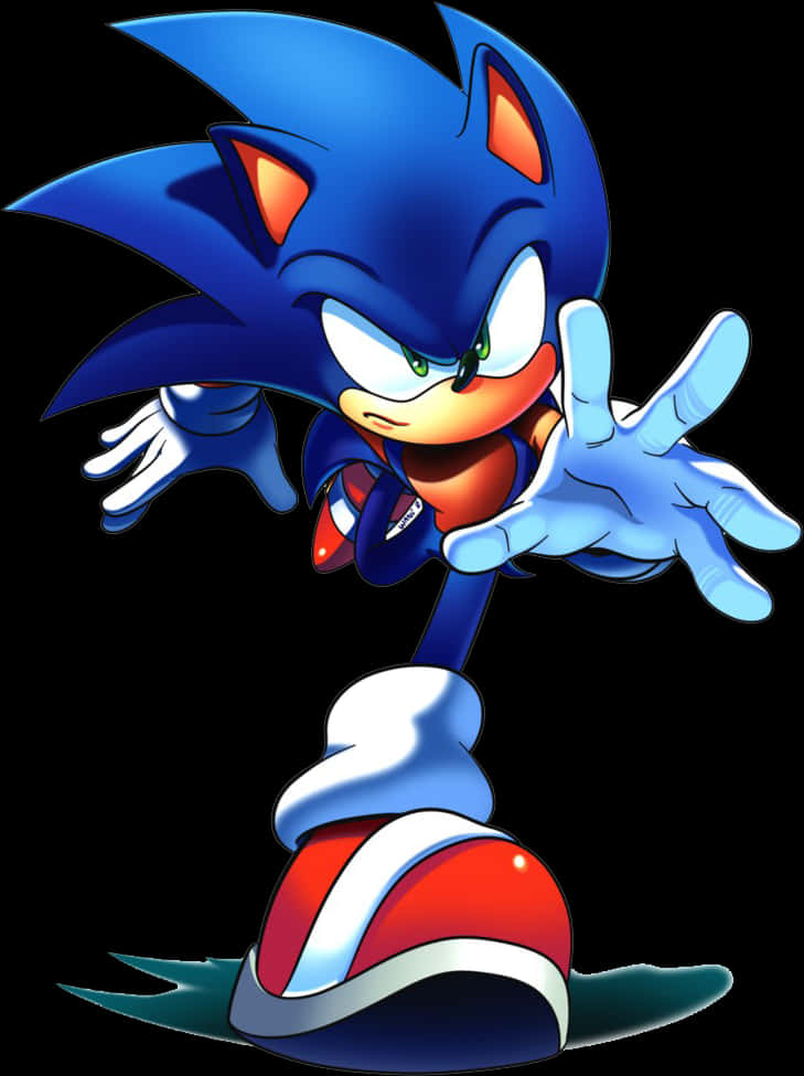 Sonic The Hedgehog Mkao wa Kawaida Picha ya Ukuta