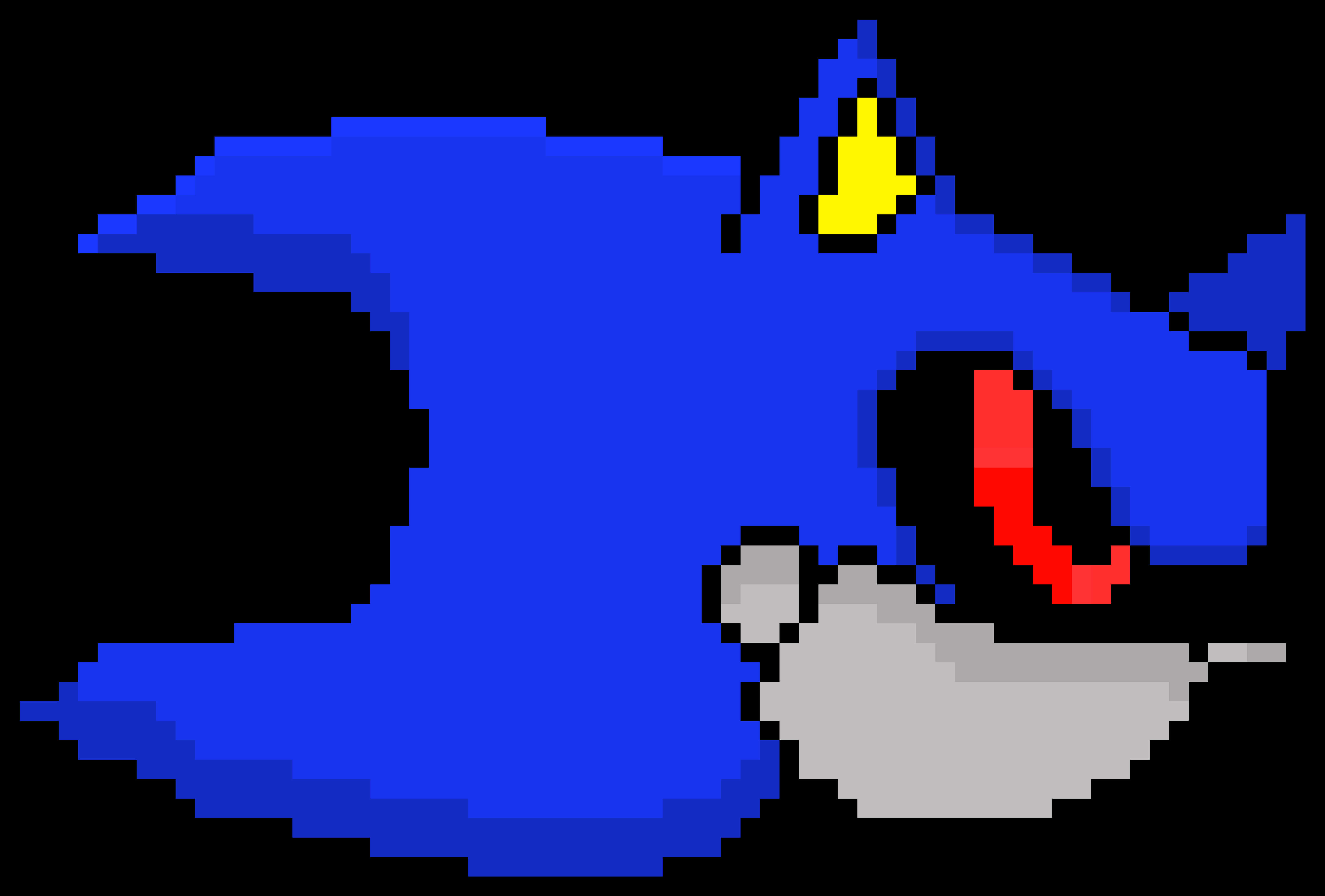Sonic The Hedgehog yenye Pikseli Picha ya Ukuta