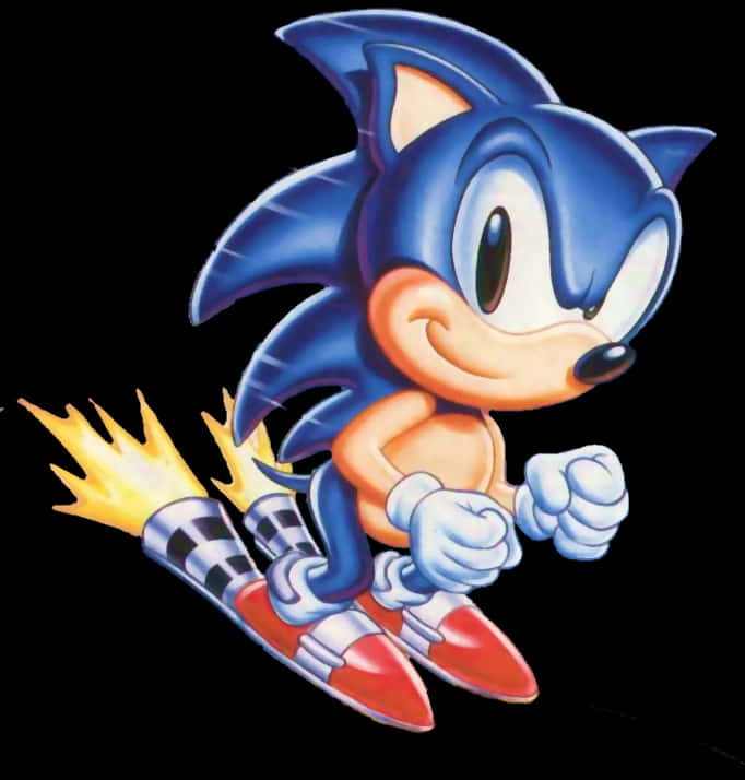 Sonic ya Kasi Inayovuma Picha ya Ukuta