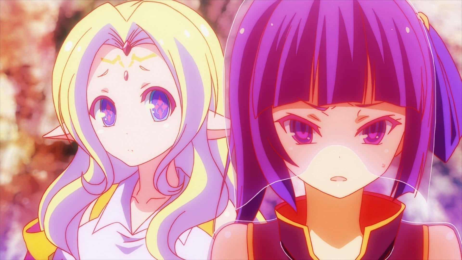 Sora na Shiro wenye kipaji na mkakati wa No Game No Life! Picha ya Ukuta