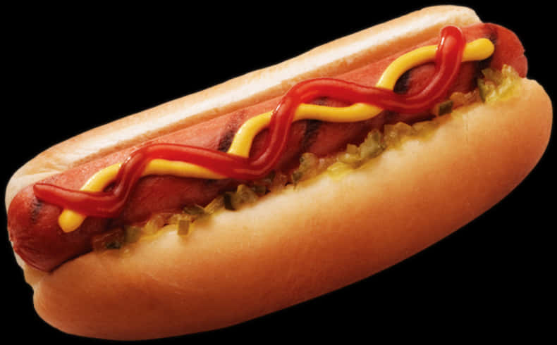Soseji ya Kikweli na Mustard na Ketchup Picha ya Ukuta