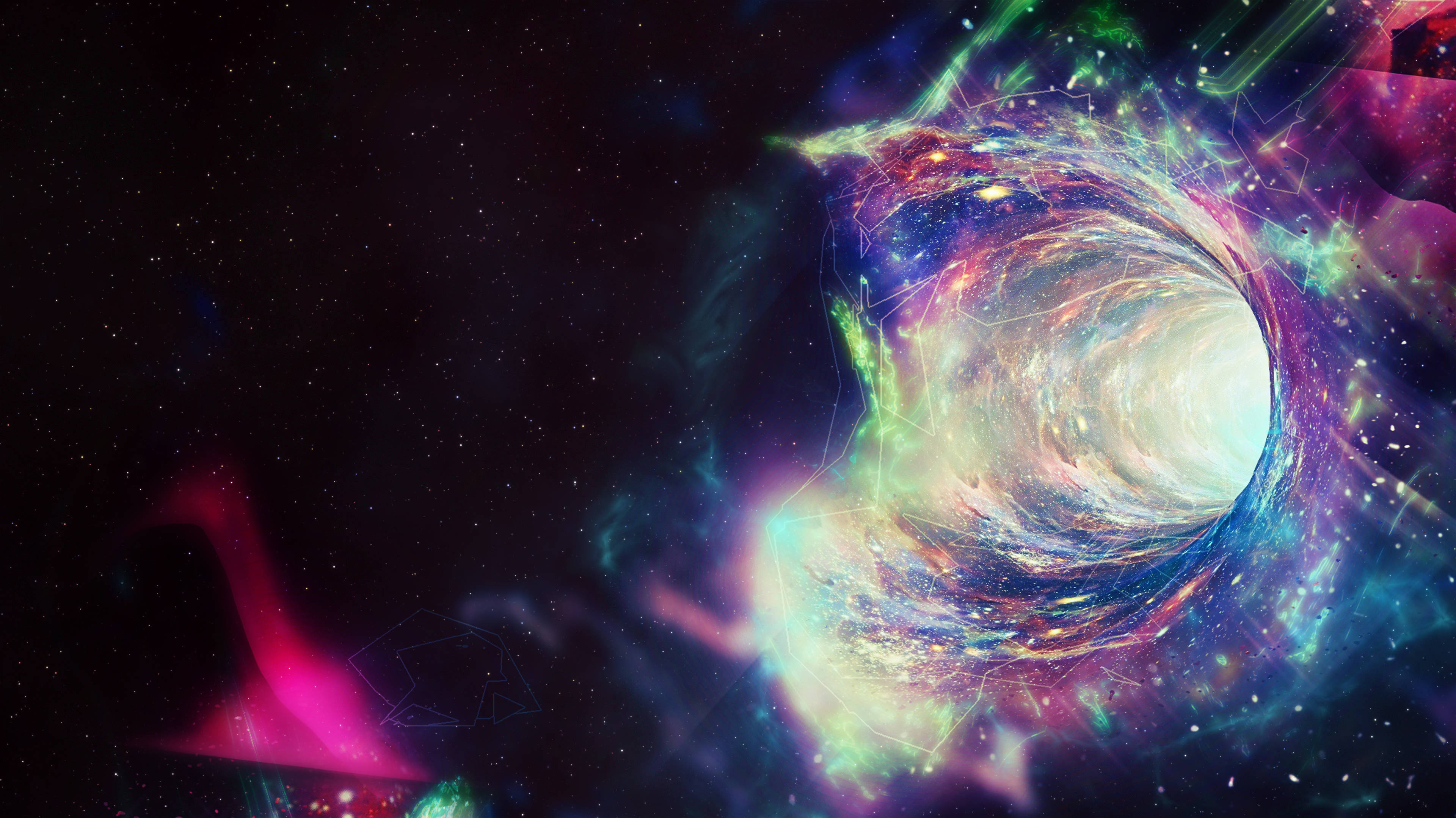 Space Hole Chromebook Picha ya Ukuta