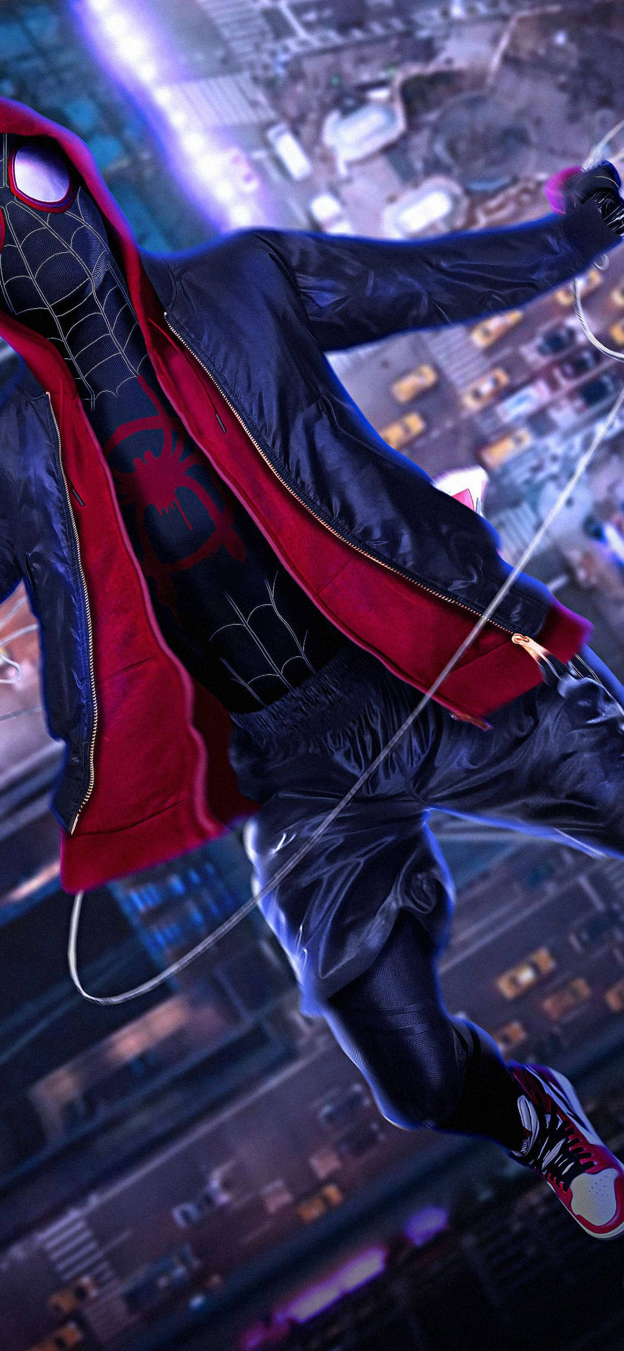Spider Man Katika Spider Man Into The Spider Verse Picha ya Ukuta
