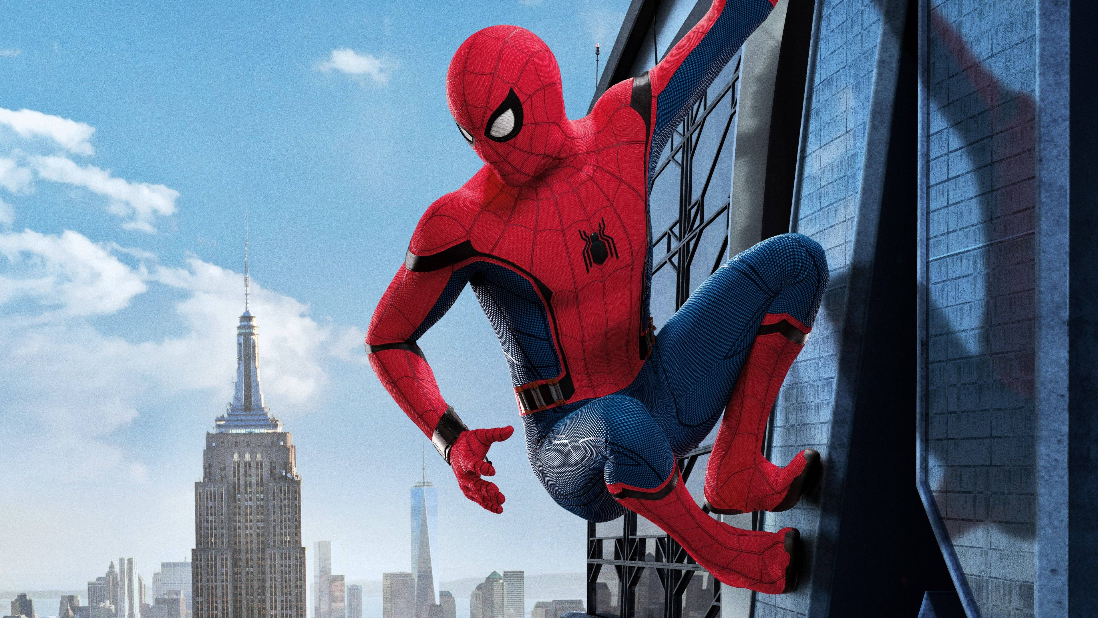 Spiderman Akiwa Doria Nje Picha ya Ukuta