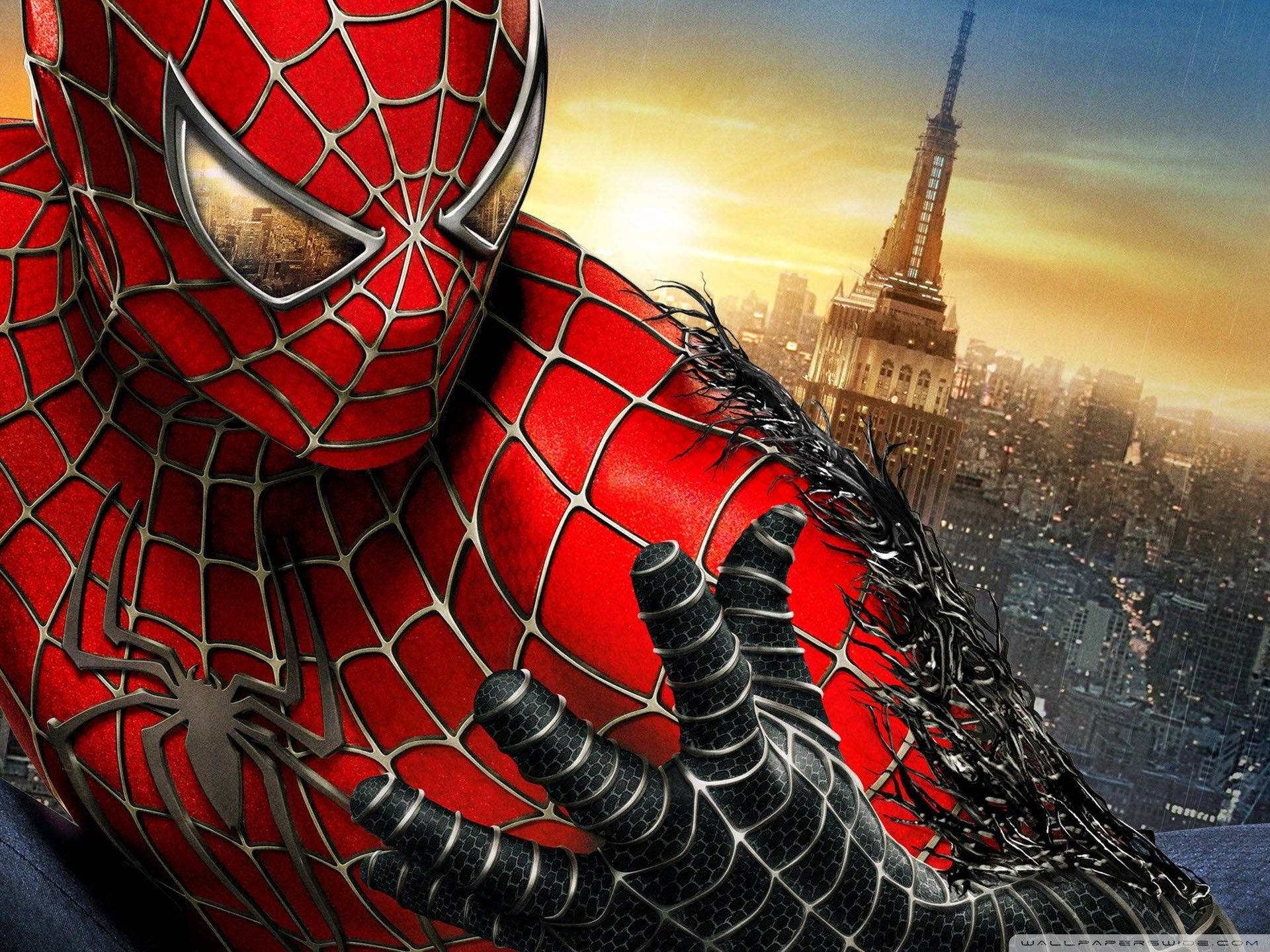 Spiderman Anapambana na Venom Picha ya Ukuta