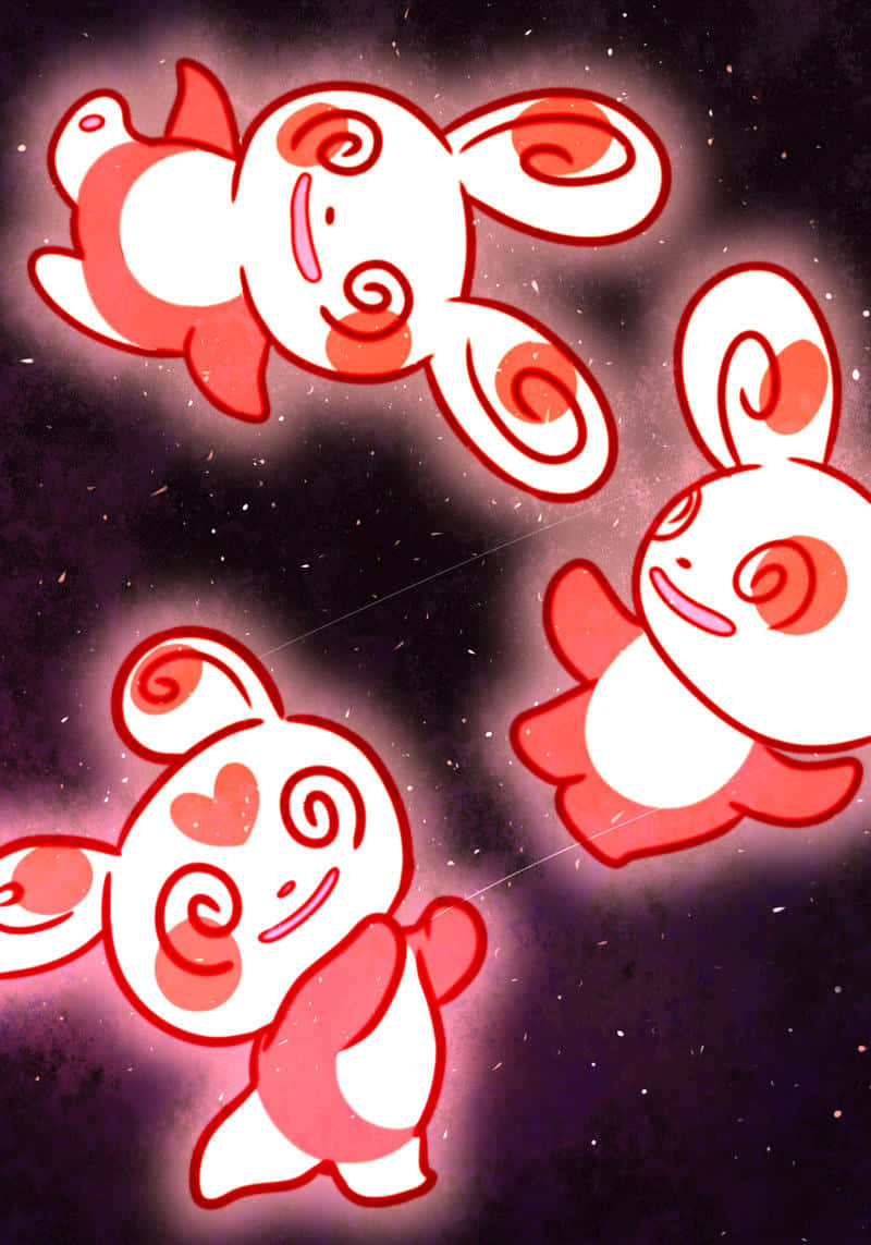 Spinda Mwangaza wa Pinki Picha ya Ukuta