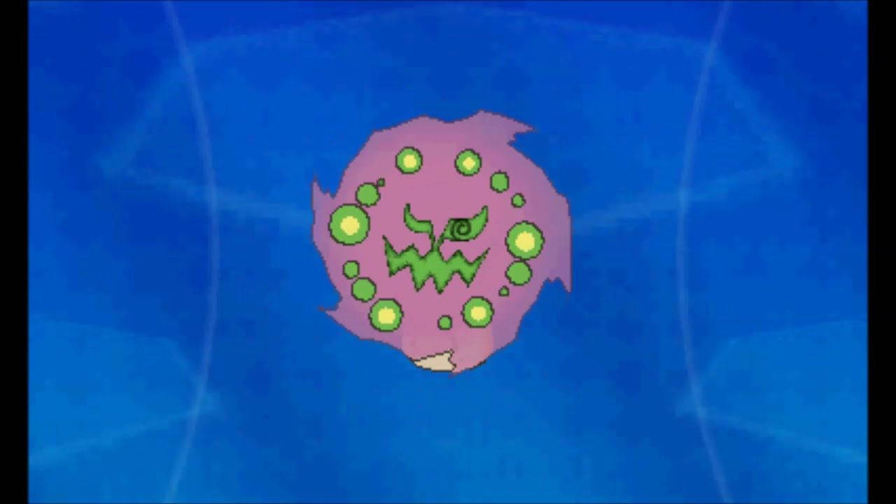Spiritomb kwenye Mandharinyama ya Bluu Picha ya Ukuta
