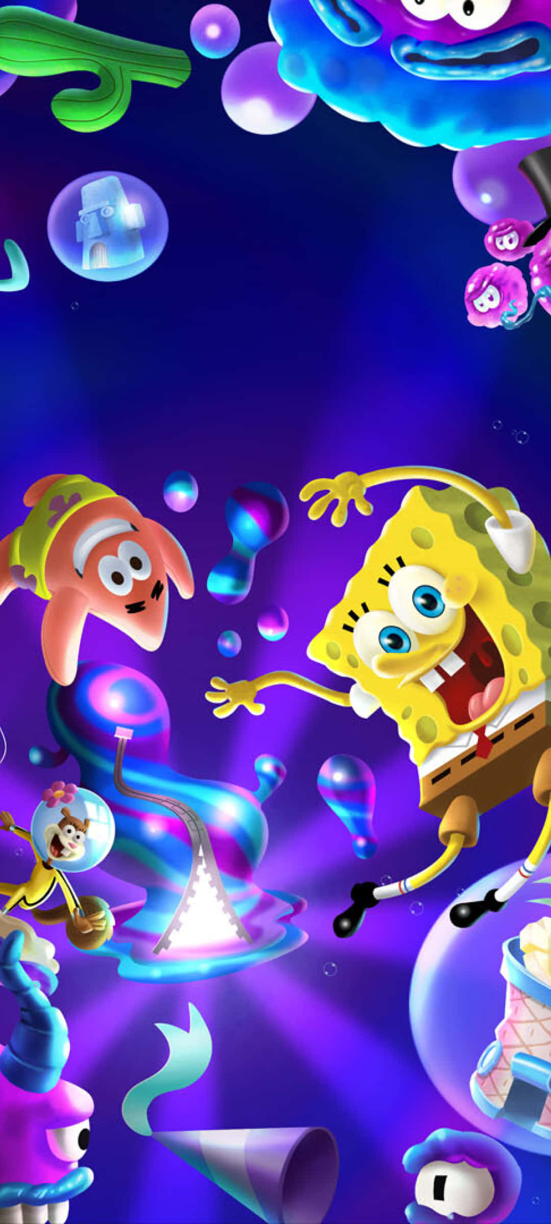 SpongeBob na Sandy Aesthetic Picha ya Ukuta