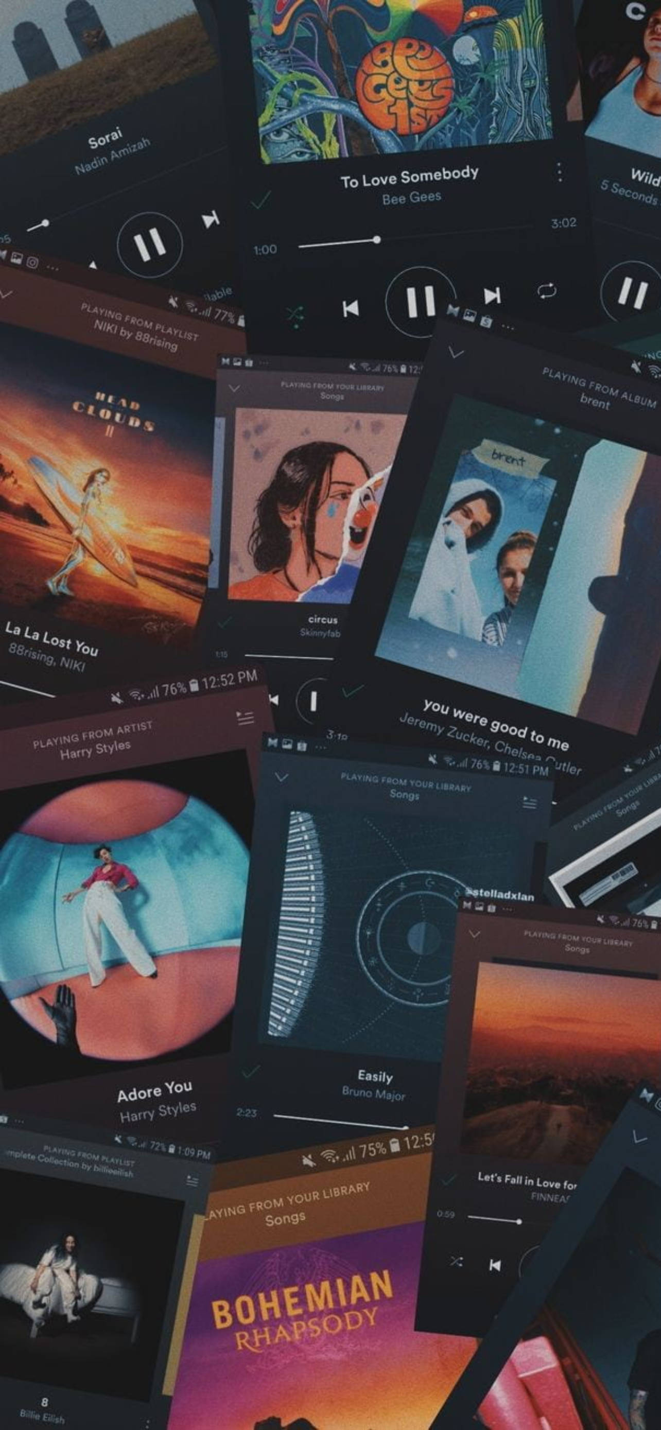 Spotify Now Playing Picha ya Ukuta