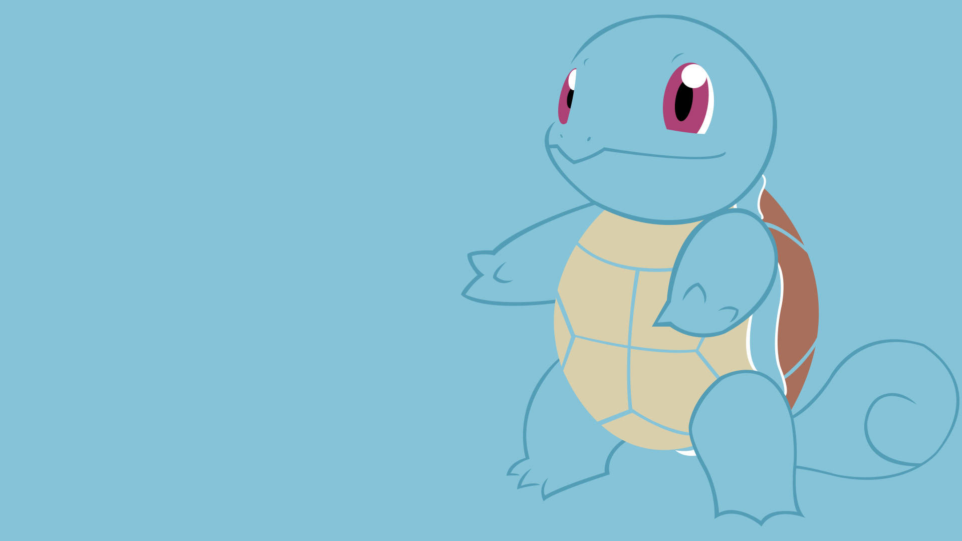Squirtle Kijani Baridi Pokemon Picha ya Ukuta