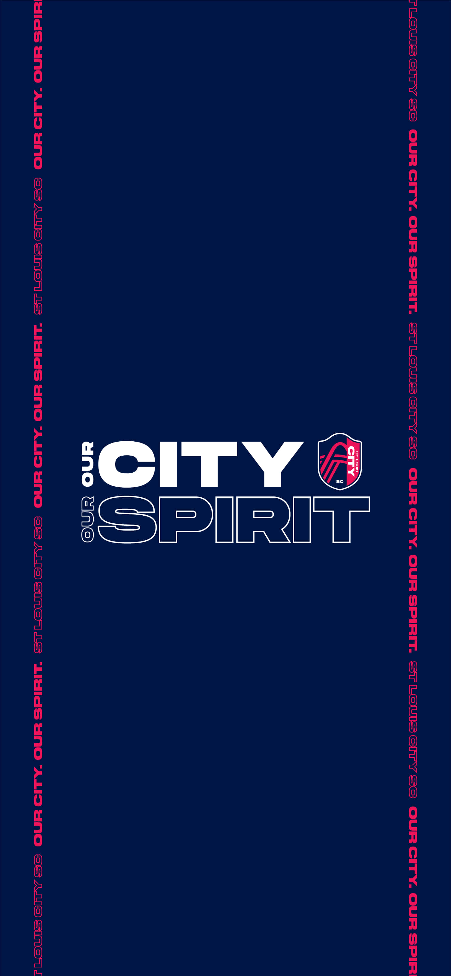 St. Louis City SC Our City Our Spirit Dark Blue Picha ya Ukuta