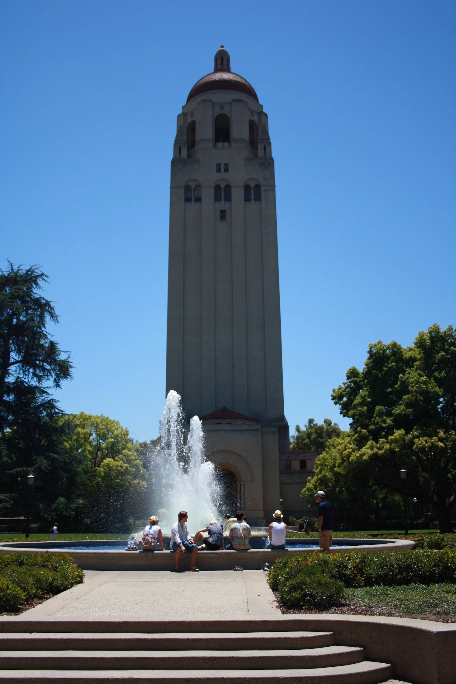 Stanford University Fountain For Phone Picha ya Ukuta