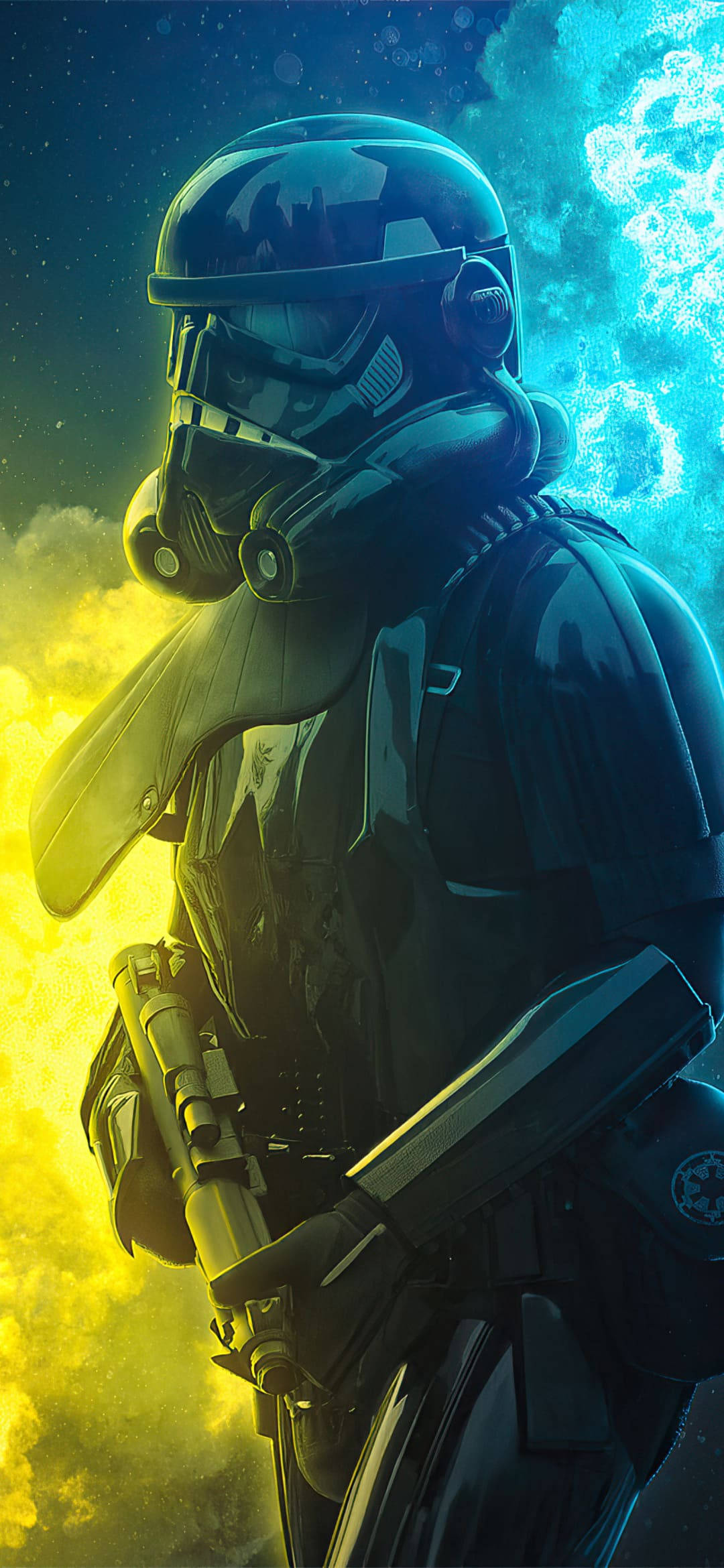 Star Wars iPhone 6 Plus Gradient Picha ya Ukuta