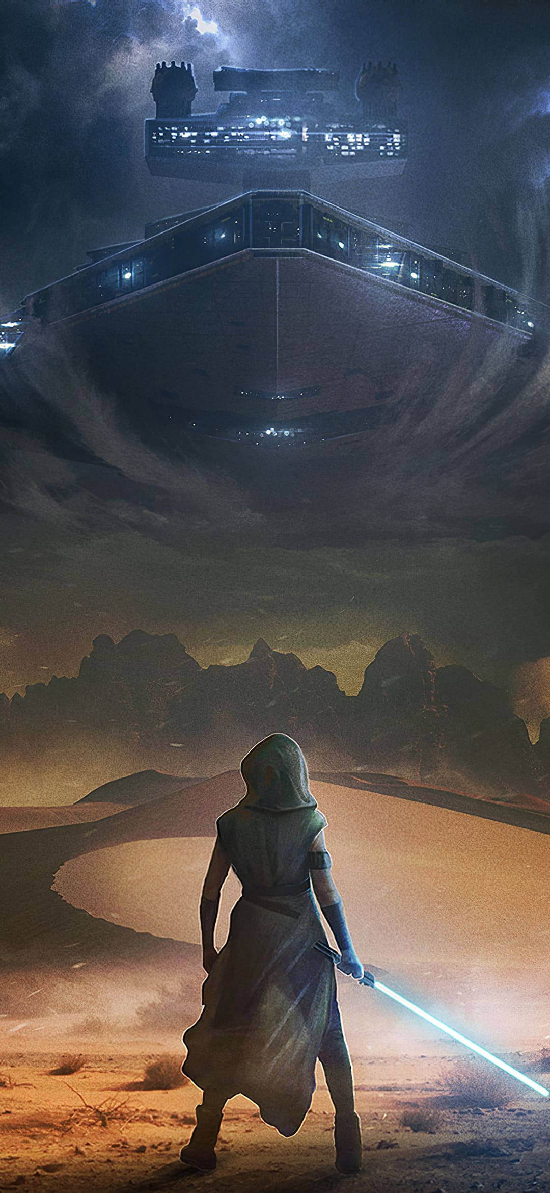 Star Wars iPhone 6 Plus Star Destroyer Picha ya Ukuta