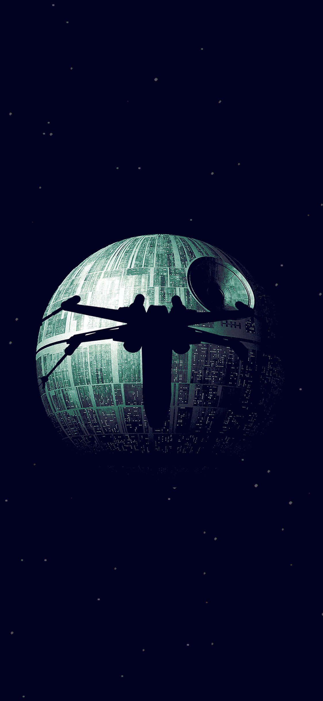 Star Wars Rogue One X Wing Death Star Picha ya Ukuta