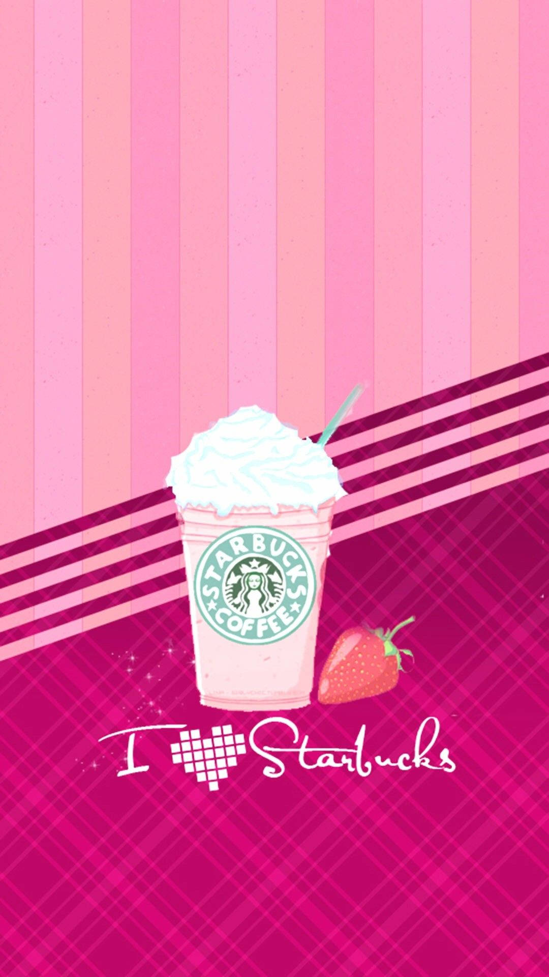 Starbucks wa Simu ya Kichana Kwa Mrembo Picha ya Ukuta