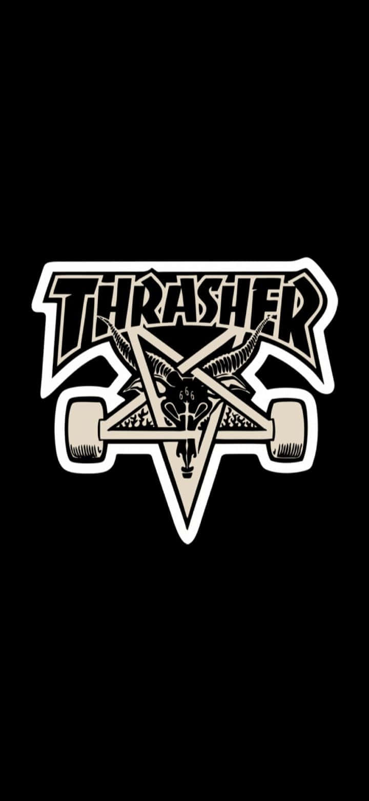 stika ya thrasher logo Picha ya Ukuta