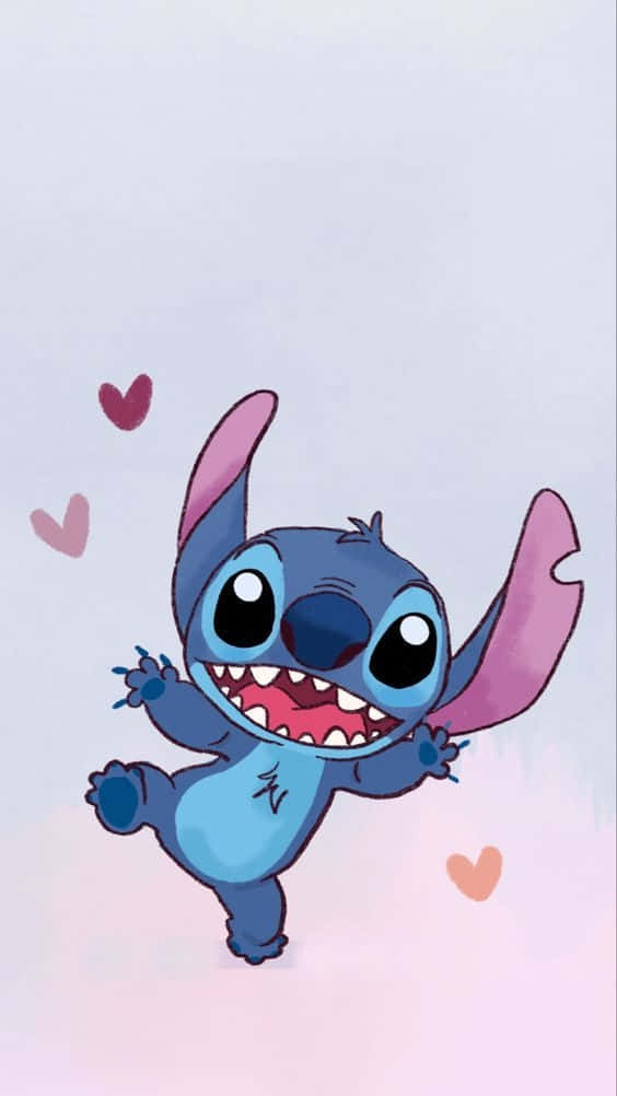 Stitch Mpenzi Mwenye Moyo Picha ya Ukuta