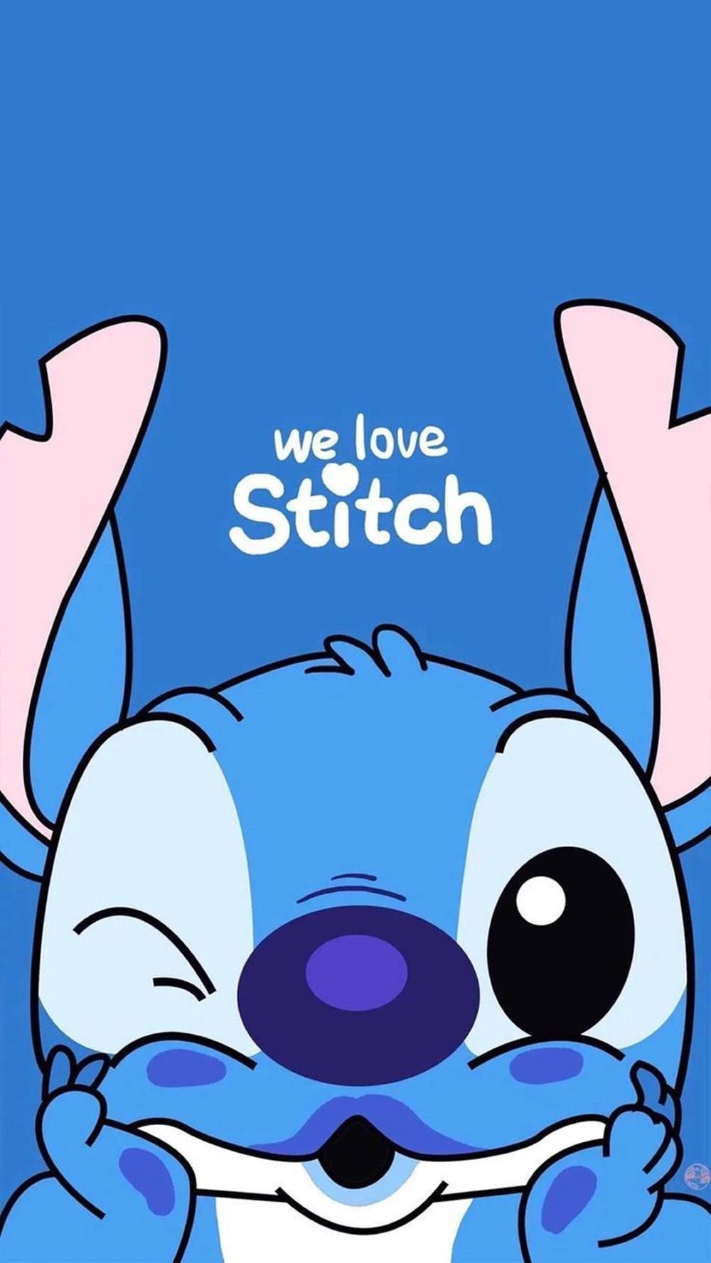 Stitch Mzuri Tunampenda iPhone Picha ya Ukuta