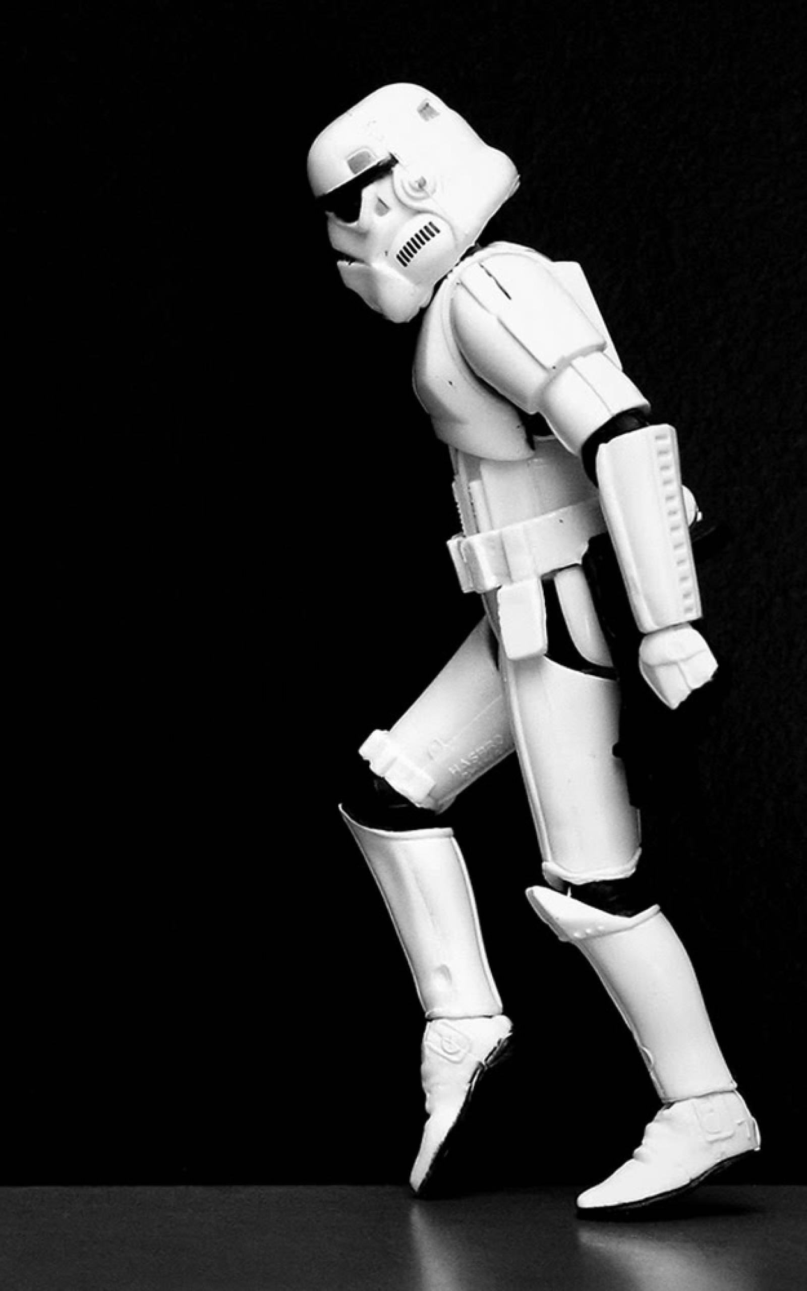 Stormtrooper Mweusi Na Mwembamba Star Wars Kompyuta Kibao Picha ya Ukuta
