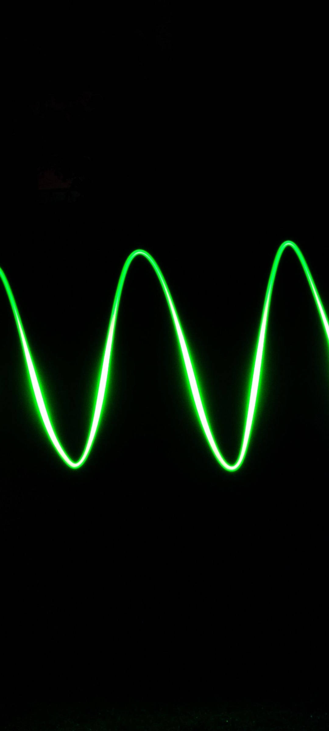Stunning Neon Green Wave with Redmi Note 10 Picha ya Ukuta