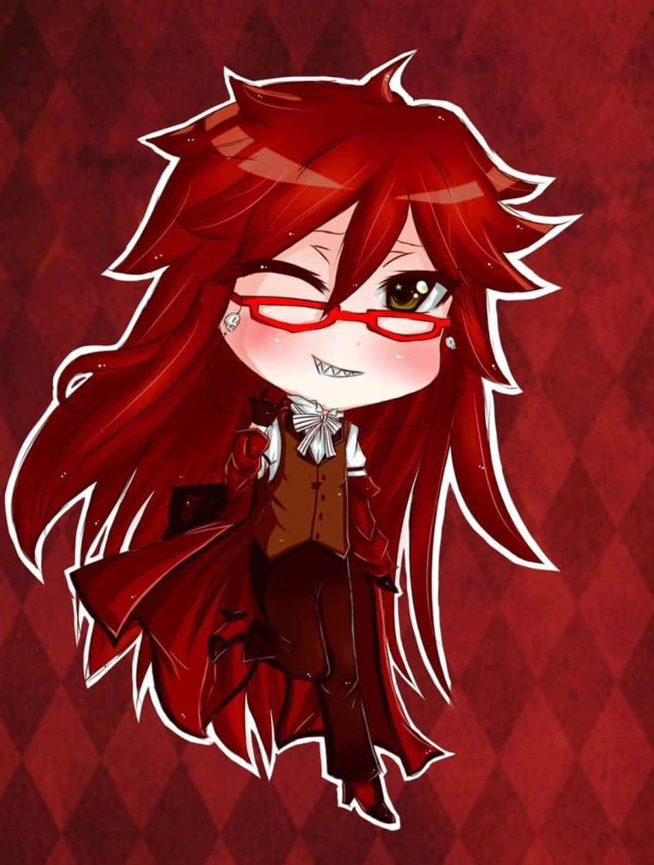 Stylish Grell Sutcliff posing with confidence Picha ya Ukuta