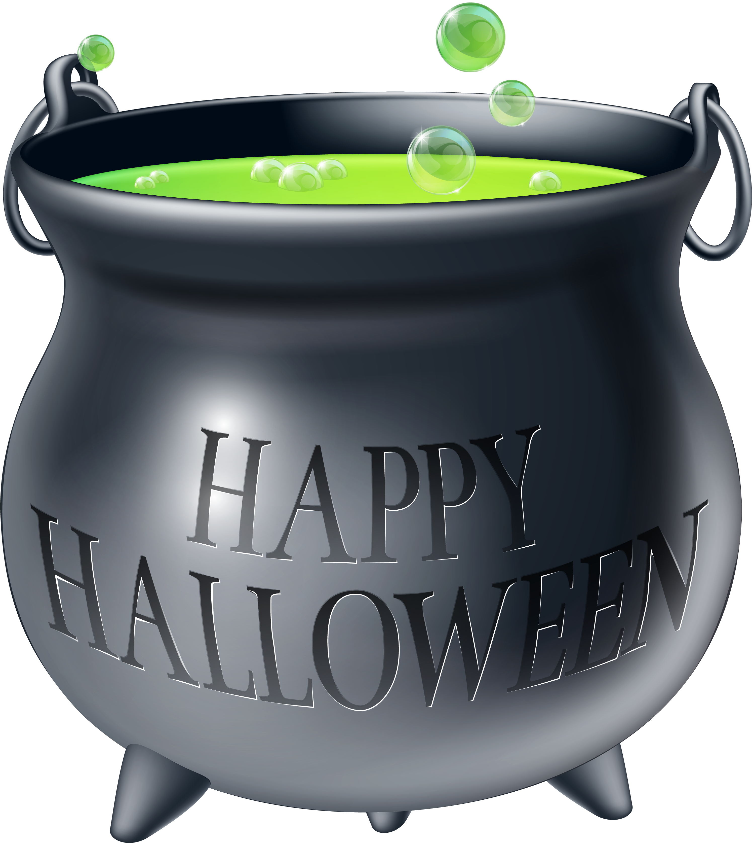 Sufuria ya Halloween yenye Kinywaji cha Kijani Kinachovuma Picha ya Ukuta