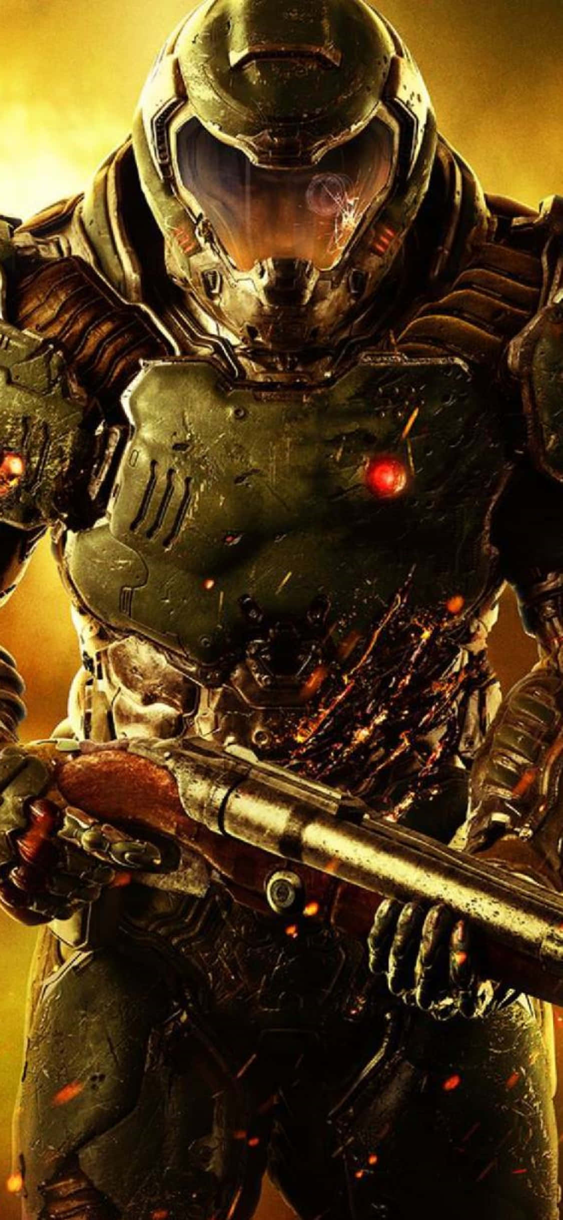 Suti Doom iPhone Xs Background Picha ya Ukuta