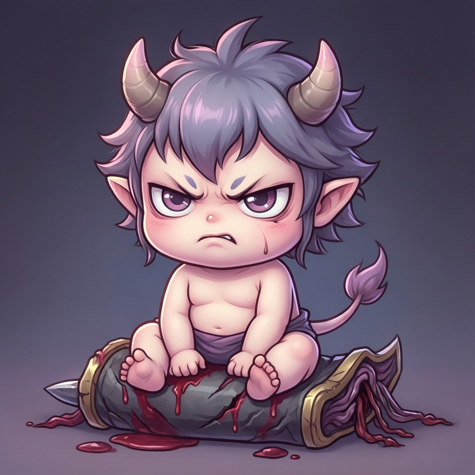 Sukuna Chibi Mtoto Picha ya Ukuta