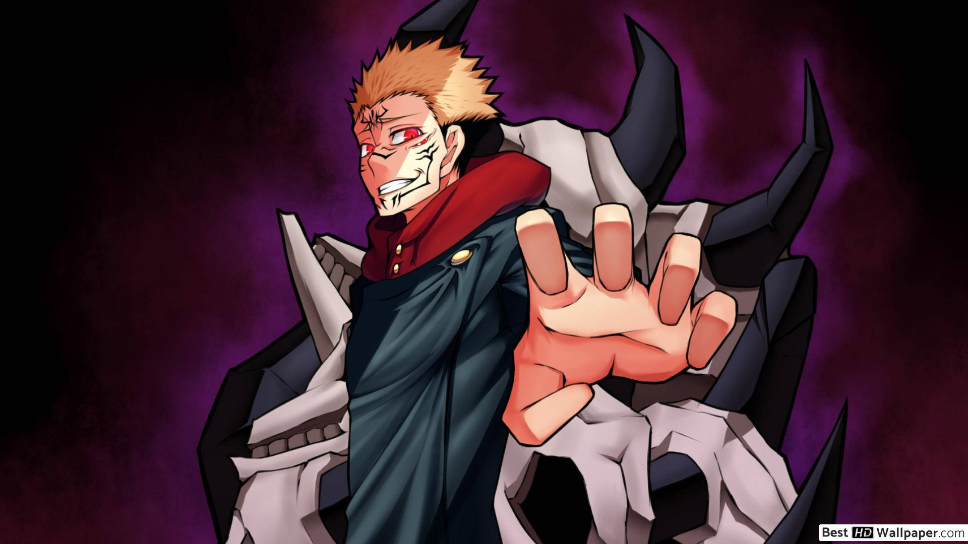Sukuna, Mfalme wa Laana, kutoka Jujutsu Kaisen Picha ya Ukuta